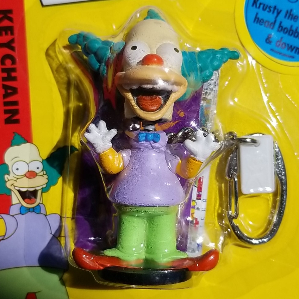 Krusty Bobble Head Keychain - Picture 2 of 10